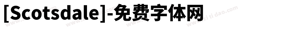 [Scotsdale]字体转换